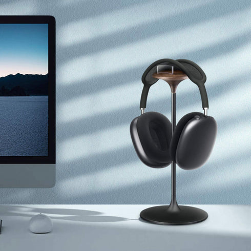Suporte para Headphone Bone Wood em Alumínio